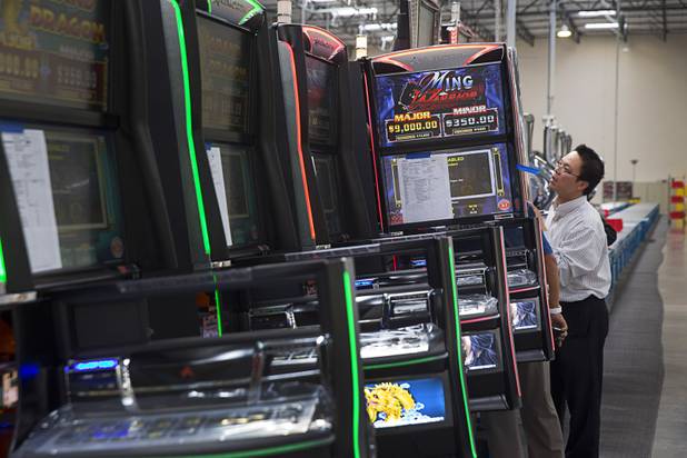 Slot machines are assembled in the new 291,000 sq. ft. headquarters of Ainsworth North America near I-215 and Jones Boulevard Thursday Sept. 22, 2016. Ainsworth North America is the U.S. division of Australian slot manufacturer Ainsworth Game Technology.