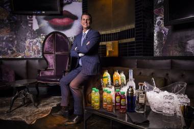 Tao Group beverage director Tim Keller with his company’s juicy new offerings.