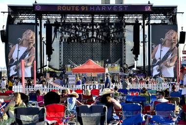 Route 91 Harvest Country Music Festival at Las Vegas Village.