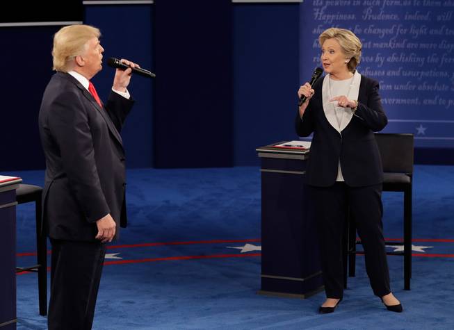 Clinton and Trump debate 2