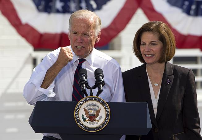 Biden Campaigns For Clinton at Culinary Union