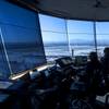 Air traffic controllers  work in the new Federal Aviation Administration (FAA) air traffic control facility at McCarran International Airport Tuesday, Oct. 18, 2016.