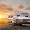 The Bowlus Road Chief was originally produced in 1934 by Hawley Bowlus, but has been brought back by Geneva Long and Helena Mitchell, who manufacture the aluminum travel trailers in California and run 
their showroom in Henderson.