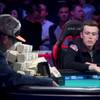Gordon Vayo, right, of San Francisco, competes against Qui Nguyen of Las Vegas during the World Series of Poker Main Event at the Rio Tuesday, Nov. 1, 2016.