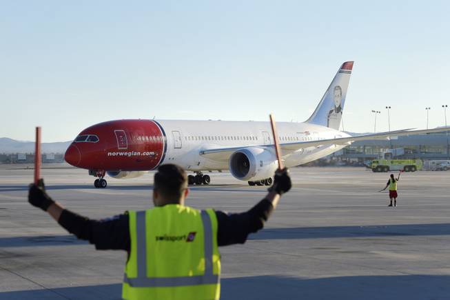 New Norwegian Flight Arrival