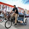 Pedicabs pick up passengers on Saturday, March 12, 2016, in Austin, Texas. Similar pedicabs could soon be operating in downtown Las Vegas.