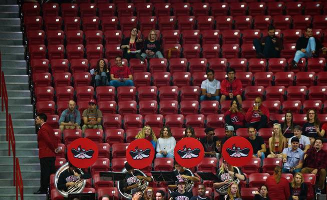 The UNLV versus New Mexico Highlands game brings out a smaller crowd on Friday, Nov. 4, 2016.