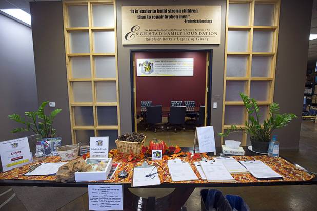 A view of the lobby at Project 150 Thursday, Nov. 10, 2016. The Engelstad Family Foundation is a major donor. The nonprofit was created to help homeless, displaced and disadvantaged High School students.