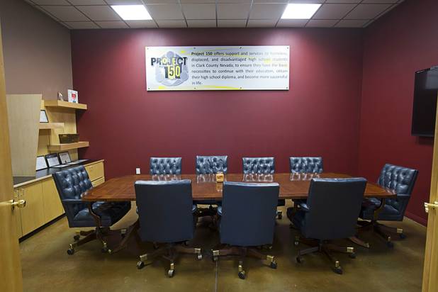 A view of a conference room at Project 150 Thursday, Nov. 10, 2016. The nonprofit was created to help homeless, displaced and disadvantaged High School students.