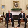 President Barack Obama meets with President-elect Donald Trump in the Oval Office of the White House in Washington, Thursday, Nov. 10, 2016. ()