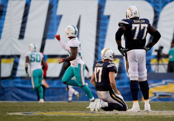 Alonso's pick-6 of Rivers lifts Dolphins to wild 31-24 win over