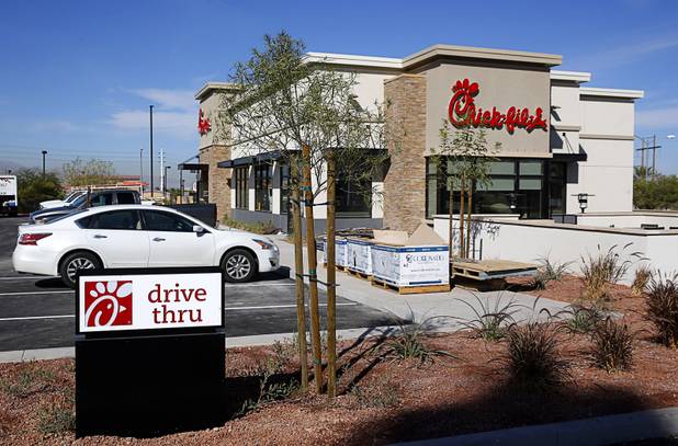 A view of a Chick-fil-A restaurant under construction at 9925 S. Eastern Avenue in Henderson Tuesday, Nov. 15, 2016.