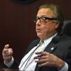Nevada Gaming Board/Commission Commissioner  John Moran,  Jr. makes a comment during proceedings as Owl bar and restaurant owner Stephan Galdau meets once more before them to appeal the denial of being licensed on Thursday, Nov. 17, 2016.
