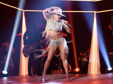 Lady Gaga performs on “Saturday Night Live” on Oct. 22  in New York.