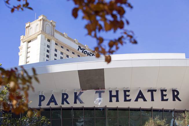 An exterior view of Park Theater at the Monte Carlo Tuesday, Dec. 6, 2016.