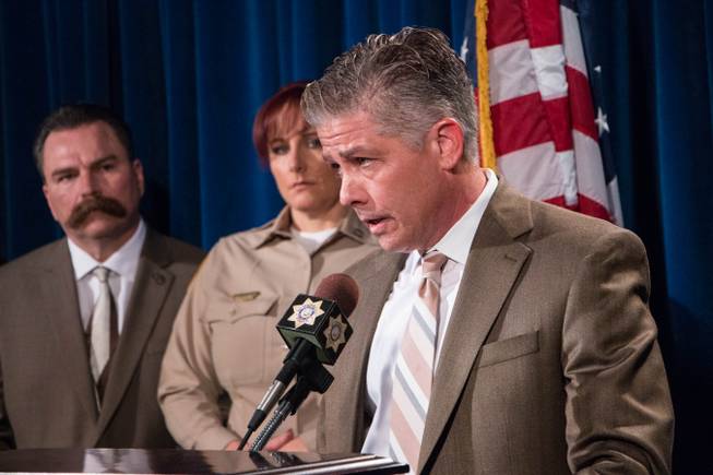 Metro Police Lt. Dan McGrath addresses the media Tuesday, Dec. 6, 2016, regarding a shooting at a smoke shop that killed a 13-year-old boy on Friday. To his right are Metro Capt. Roxanne McDaris and Pastor Troy Martinez.