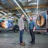 Jeremie Watkins, left, and Shaun Habibian are managing partners at Kre8 Media Outdoor Advertising, which is behind many of the mobile billboards seen driving the Strip.