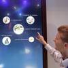 Miles Clark of Carnival Corp. demonstrates the Ocean Compass interface before CES International, Tuesday, Jan. 3, 2017, in Las Vegas.