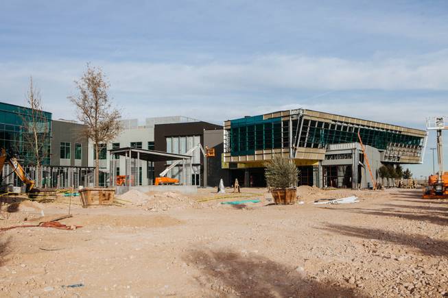 Construction continues on UFC's Corporate Campus and Performance Institute at Torrey Pines Drive and Raphael Rivera Way in Las Vegas on Jan. 18, 2017.