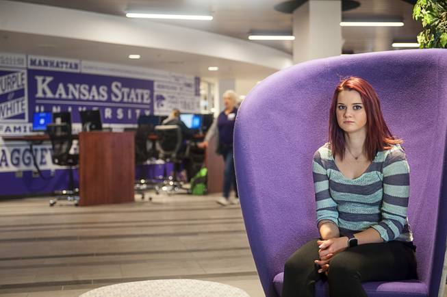 Crystal Stroup, a former Kansas State University student, in the student union on campus in Manhattan, Kan., Dec. 15, 2016. Stroup alleges she was raped by a student who had been involved in another rape complaint two years earlier, highlighting disturbing questions about repeat offenses on campus, and whether universities do enough to prevent them. 
