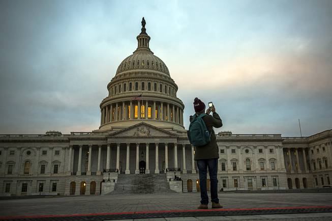 Dawn at the U.S. Capitol in Washington, Jan. 19, 2017.
