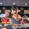 Chef Vic “Vegas” Moea displays a meatball sandwich at his newest restaurant, 7 Sinful Subs. 