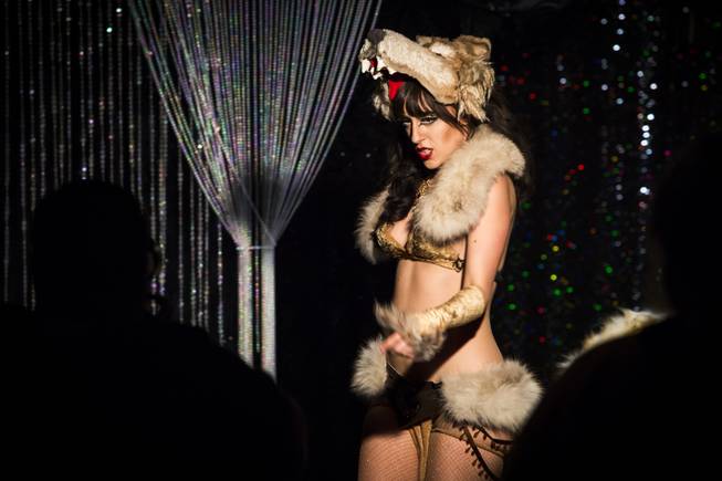Kitschy Koo performs in Majestik Burlesque at the Royal Resort Hotel, Thursday, Jan. 26, 2017.