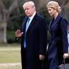 President Donald Trump, left, accompanied by his daughter Ivanka, waves Feb. 1, 2017, as they walk to board Marine One on the South Lawn of the White House in Washington.