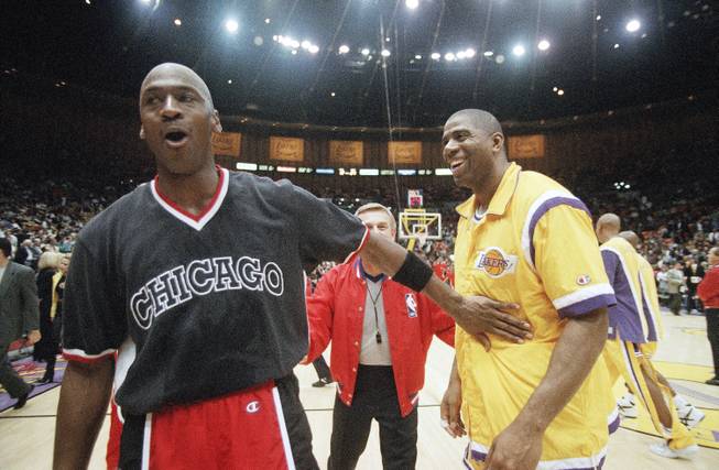 Michael Jordan and Magic Johnson