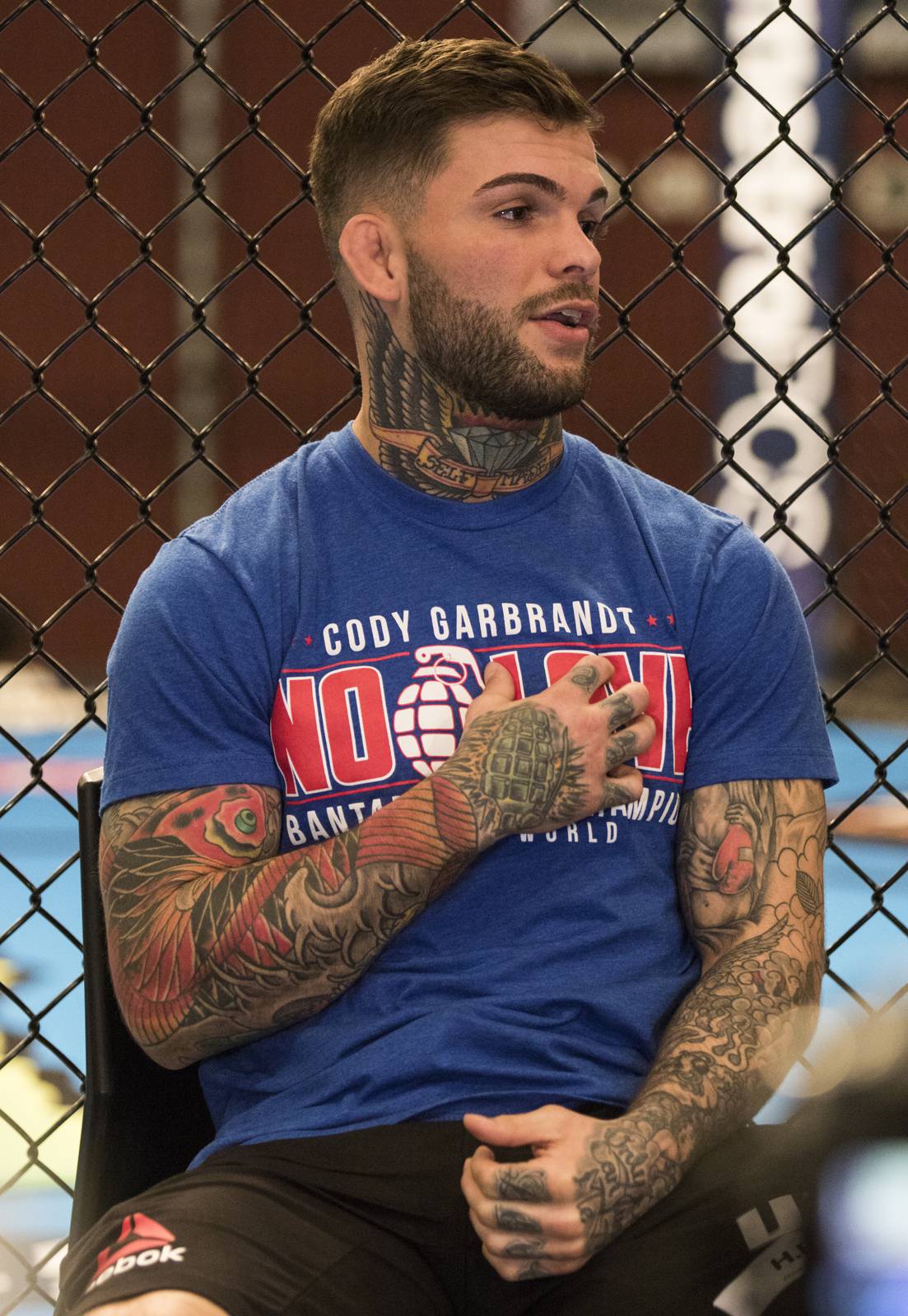 Cody Garbrandt Got a UFC Belt Tattoo and It Isnt Exactly Championship  Caliber  MMAWeeklycom
