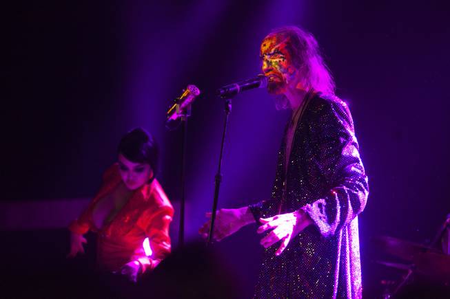 Arthur Brown of The Crazy World of Arthur Brown performs at Vinyl at the Hard Rock Casino, Thursday, Feb. 16, 2017.