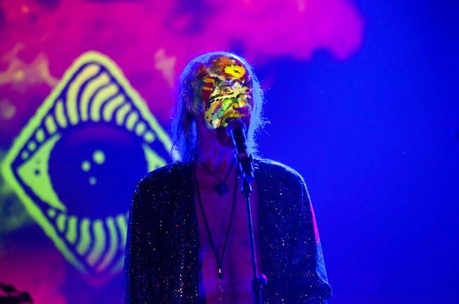 Arthur Brown of The Crazy World of Arthur Brown performs at Vinyl at the Hard Rock Casino, Thursday, Feb. 16, 2017.