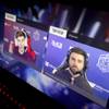 Gaming commentators are shown in a video form a tournament earlier in the month during a tour of the Millennial E-Sports facility under construction at the Neonopolis Mall in downtown Las Vegas Monday, Feb. 20, 2017. 