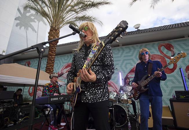 Elton John tribute artist Kenny Metcalf and the Early Years Band perform during a Rock 4 Freedom Rally at Hooters Casino Monday, Feb. 20, 2017. Proceeds from the concert benefited the Nevada ACLU. .