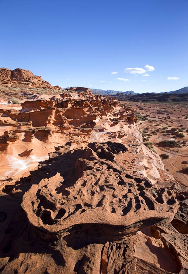 Rock formations are shown in the Little Finland area of Gold Butte National Monument Thursday, Feb. 23, 2017.