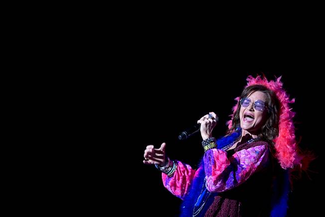 Michelle Rohl performs as Janis Joplin during a debut of ...
