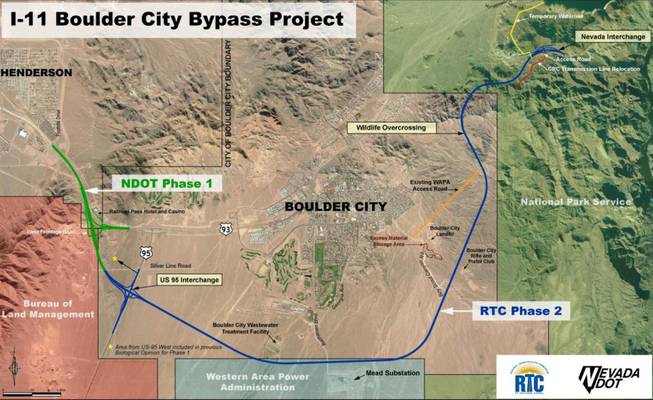 The first two phases of Interstate 11 in Nevada are expected to be completed in 2018.