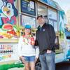 Diona Fonte and Nick Friel own a Kona Ice truck and offer 10 choices to flavor shaved ice. They moved to Southern Nevada from California last year to launch their business.