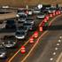Traffic is constricted by lane closures related to Project Neon, a nearly $1 billion, 4-mile-long widening of Interstate 15 from the U.S. 95 interchange to Sahara Avenue on Tuesday, March 21, 2017. 