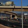 Traffic flows smoothly on the first morning of The Big Squeeze lane closures related to Project Neon, a $1 billion 3.7-mile-long widening of Interstate 15 from the U.S. 95 interchange to Sahara Avenue on Tuesday, March 21, 2017.