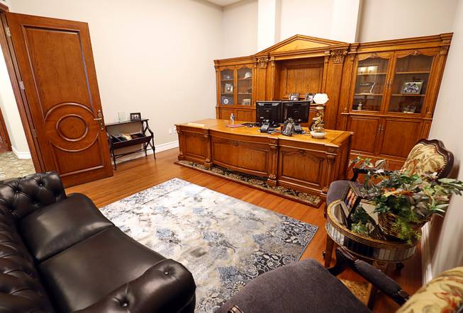 A visiting office for Justice James Hardesty is shown during a tour of the Nevada Supreme Court and Nevada Court of Appeals courthouse in downtown Las Vegas Monday, March 27, 2017. Justice Hardesty is based in Carson City.