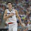 Gonzaga's Zach Collins reacts during the first half in the semifinals of the Final Four NCAA college basketball tournament against South Carolina, Saturday, April 1, 2017, in Glendale, Ariz.