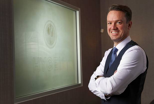 Dr. Constantine George poses at Hygeia Health and Wellness, 8859 West Flamingo Rd., Tuesday, April 4, 2017. 