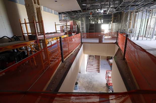 A view of Hospitality Hall, a new facility under construction at UNLV, Tuesday, April 4, 2017.