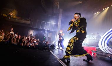 Empire of the Sun performs at the Chelsea at the Cosmopolitan on April 15.