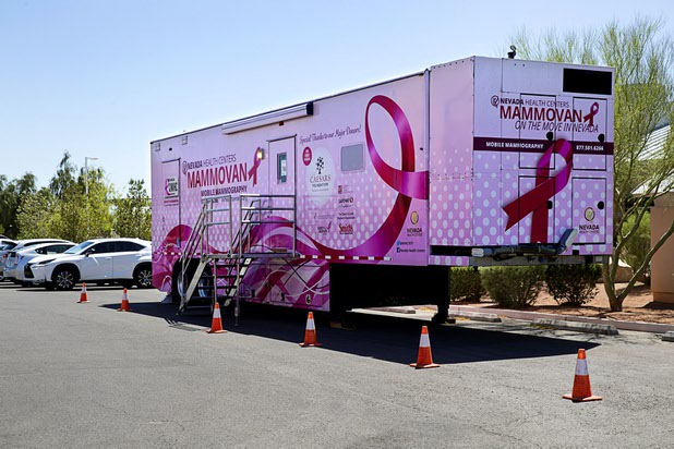 A view of the Nevada Health Centers Mammovan in the Martin Luther King Family Health Center parking lot Wednesday, April 19, 2017. The mobile mammography clinic has been providing service around the state for over 15 years.