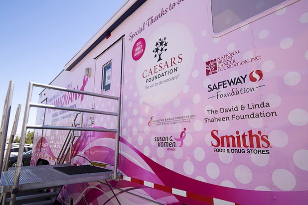 An exterior view of the Nevada Health Centers Mammovan Wednesday, April 19, 2017. The mobile mammography clinic has been providing service around the state for over 15 years.