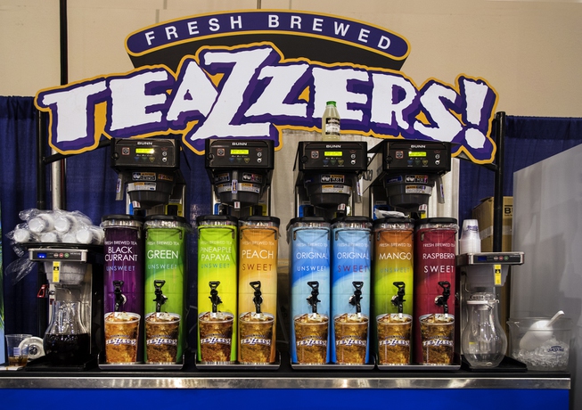 Teazzers! fresh brewed teas are on display during the National ...