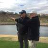 Eric Dutt, Rio Secco vice president of golf operations, left, and designer Rees Jones discuss the renovations at Rio Secco Golf Club in Henderson.