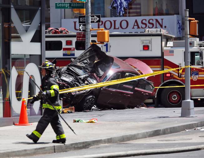 Car Plows Into Times Square